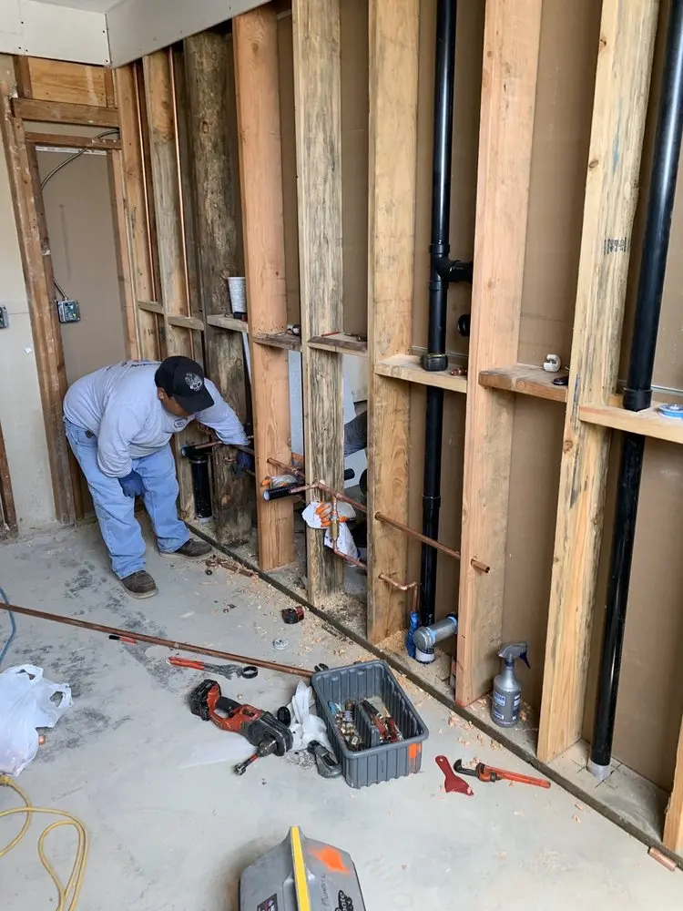 Commercial rough-in plumbing for Water Heater Replacement in Cornhill